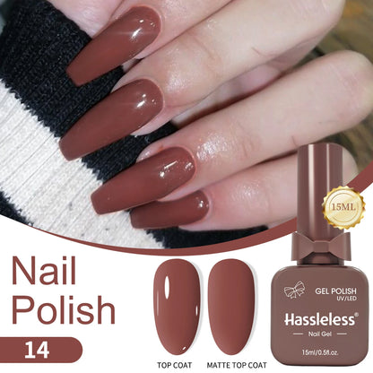 Single-Use 15ml Gel Nail Polish - Easy Home/Salon Manicure