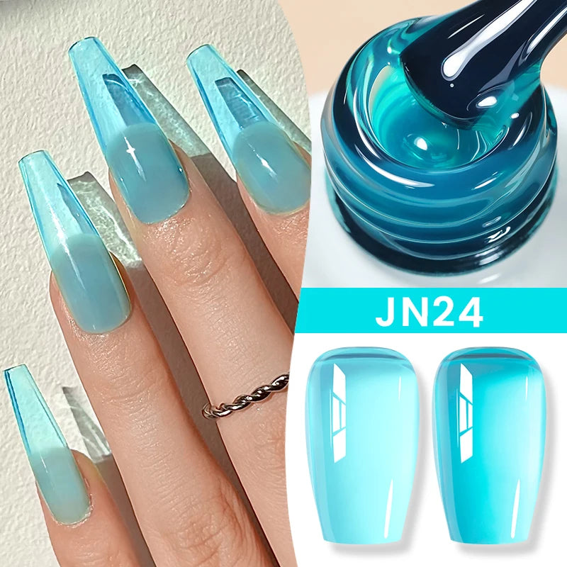 Jelly Nude Gel Nail Polish - 50 Colors, UV LED Soak Off