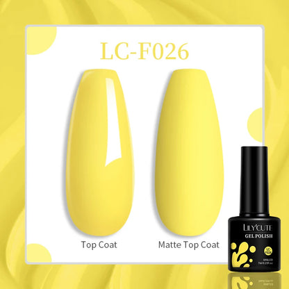 LILYCUTE 8ml Pink Natural Dried Flower Gel Nail Polish Summer Colorful Fairy Series Manicure Painting Soak Off Nail Art UV Gel