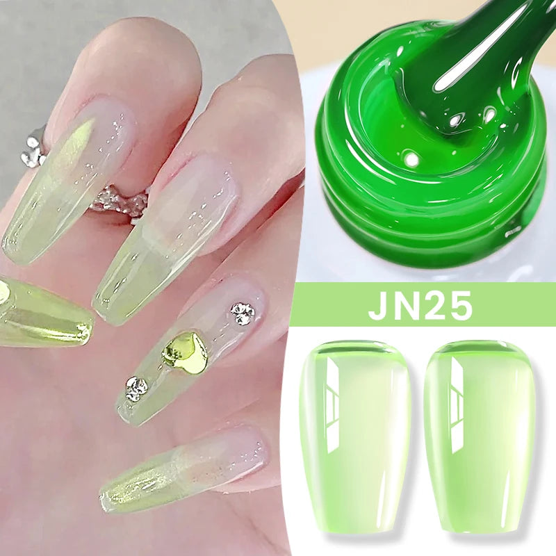 Jelly Nude Gel Nail Polish 10ml - Light Pink Peach UV Cure