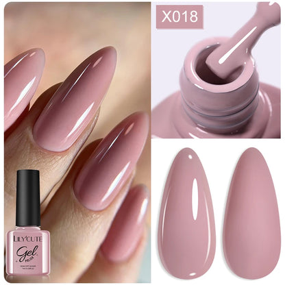 LILYCUTE 7ml Thermal Gel Nail Polish 3 Layers Temperature Color Changing Gel Polish Semi Permanent UV Gel For Nail Art Manicure