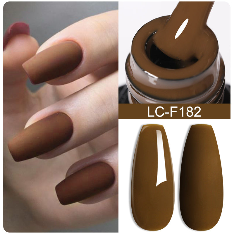 Dark Brown Gel Nail Polish - Autumn's Rich Chocolate Hues