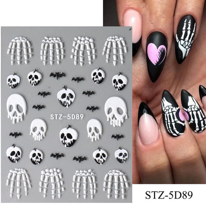Insect Dragonfly 5D Nail Art Stickers - Y2K Summer Manicure Decals