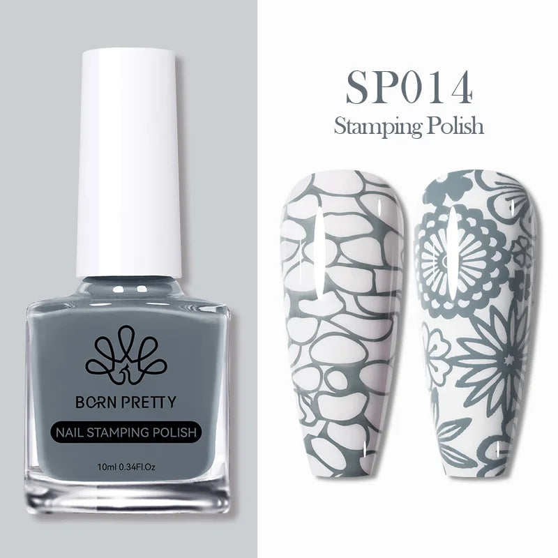 Nail Stamping Polish Set - 25 Colors, Peel Off Latex