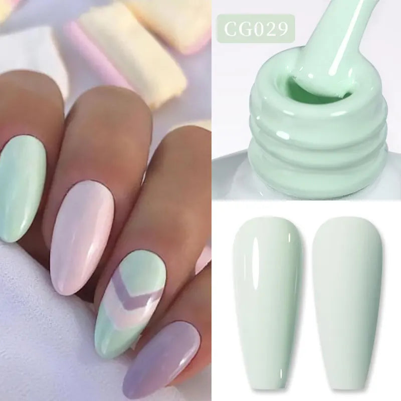 Jelly Nude Gel Nail Polish 10ml - Light Pink Peach UV Cure