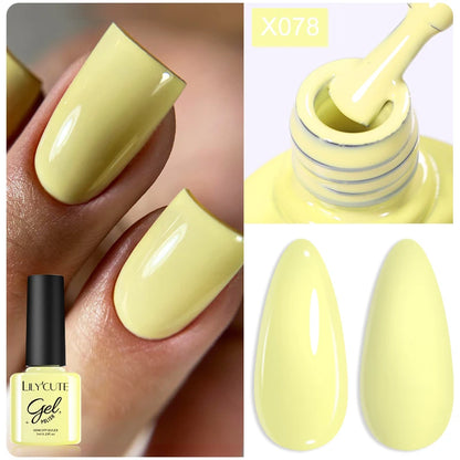 LILYCUTE 7ml Thermal Gel Nail Polish 3 Layers Temperature Color Changing Gel Polish Semi Permanent UV Gel For Nail Art Manicure