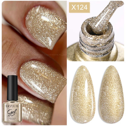 LILYCUTE 7ml Thermal Gel Nail Polish 3 Layers Temperature Color Changing Gel Polish Semi Permanent UV Gel For Nail Art Manicure
