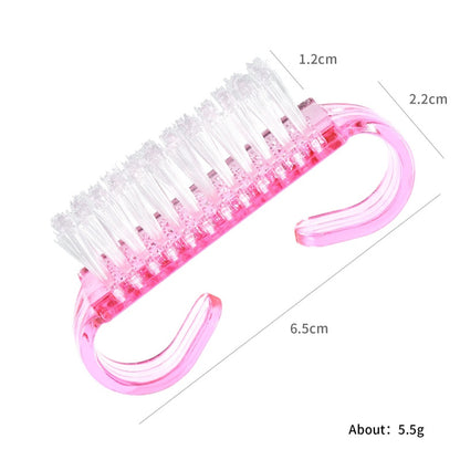 Nail Brush Cleaner: Colorful Soft Dust Remover Tool