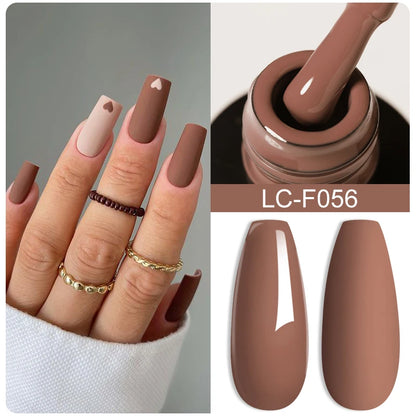 LILYCUTE 8ml Pink Natural Dried Flower Gel Nail Polish Summer Colorful Fairy Series Manicure Painting Soak Off Nail Art UV Gel