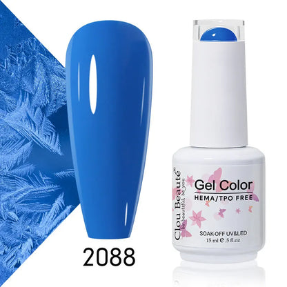 Clou Beaute 15ml Summer Bright Hot Pink Orange HEMA TPO FREE Nail Gel Polish Vernis Semi Permanent Nail Art Pigment Gel Varnish