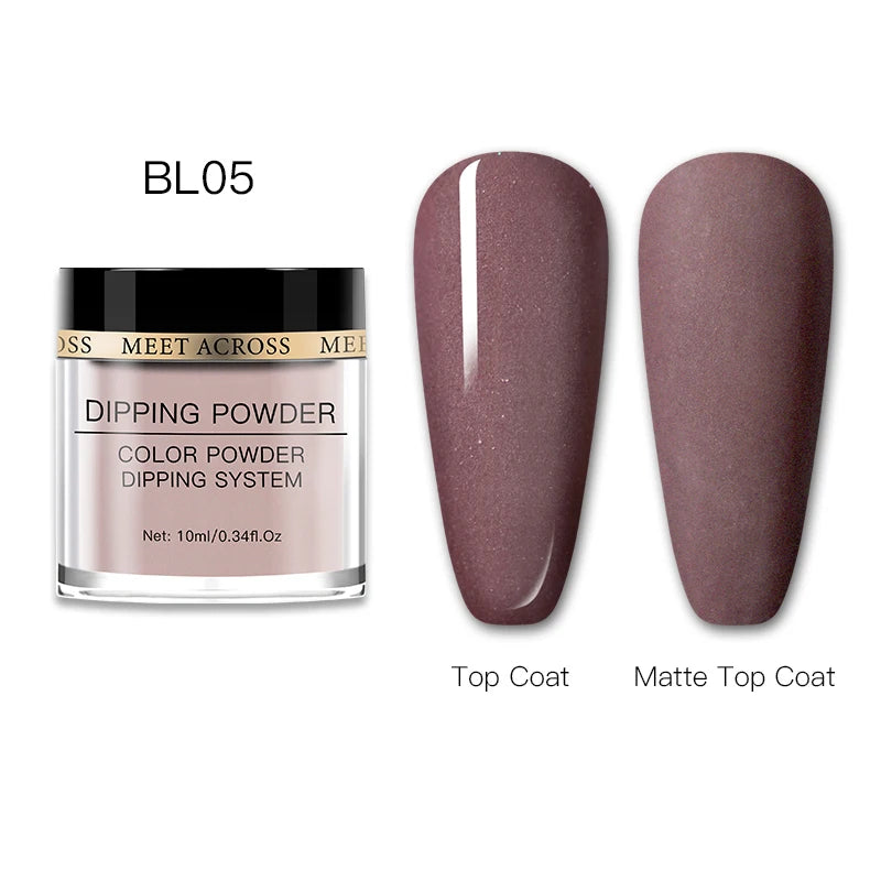 Glitter Nail Dipping Powder - Pink, No Lamp, 5/10g