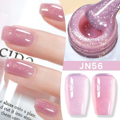 Jelly Nude Gel Nail Polish - 50 Colors, UV LED Soak Off