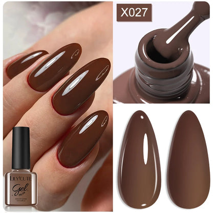 LILYCUTE 7ml Thermal Gel Nail Polish 3 Layers Temperature Color Changing Gel Polish Semi Permanent UV Gel For Nail Art Manicure