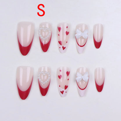 Pressed Nails - Almond Fruit Style Fake Nails