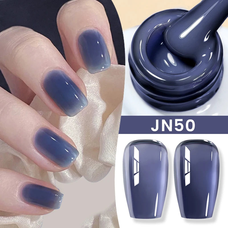 Jelly Nude Gel Nail Polish - 50 Colors, UV LED Soak Off