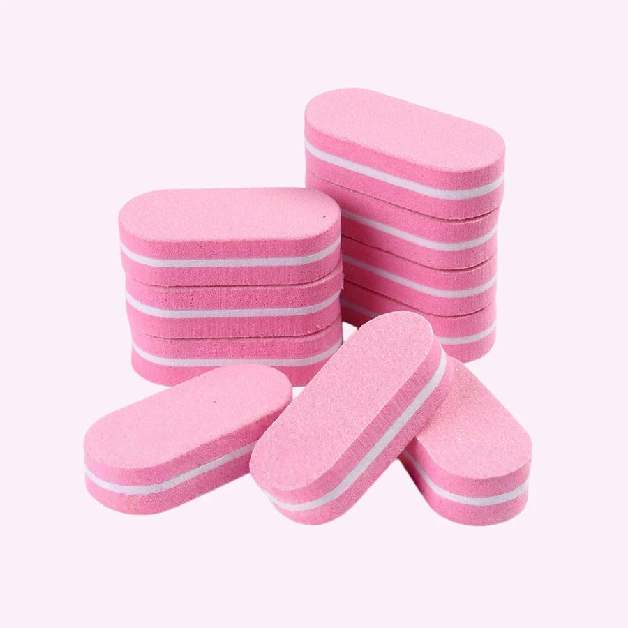10/20Pcs Mini Nail Buffer Sponge Files, Double Color Buffing Sanding File Pedicure Manicure Tool Acrylic Gel Salon Supplies