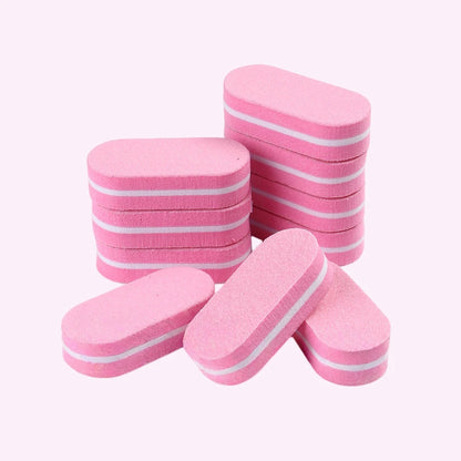 10/20Pcs Mini Nail Buffer Sponge Files, Double Color Buffing Sanding File Pedicure Manicure Tool Acrylic Gel Salon Supplies