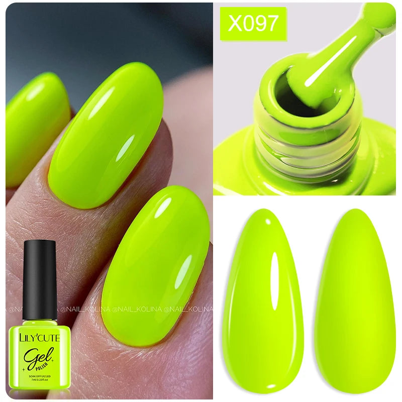 LILYCUTE 7ml Thermal Gel Nail Polish 3 Layers Temperature Color Changing Gel Polish Semi Permanent UV Gel For Nail Art Manicure