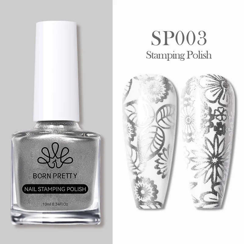 Nail Stamping Polish Set - 25 Colors, Peel Off Latex
