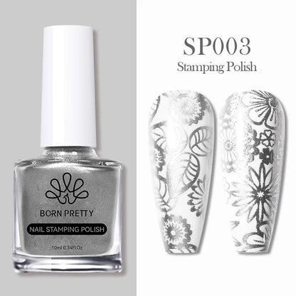 Nail Stamping Polish Set - 25 Colors, Peel Off Latex
