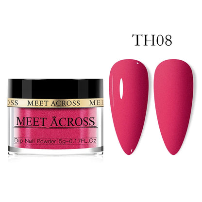 Glitter Nail Dipping Powder - Pink, No Lamp, 5/10g
