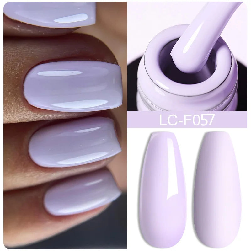 LILYCUTE 8ml Pink Natural Dried Flower Gel Nail Polish Summer Colorful Fairy Series Manicure Painting Soak Off Nail Art UV Gel
