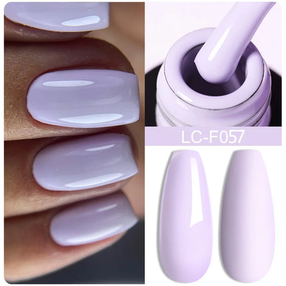 LILYCUTE 8ml Pink Natural Dried Flower Gel Nail Polish Summer Colorful Fairy Series Manicure Painting Soak Off Nail Art UV Gel