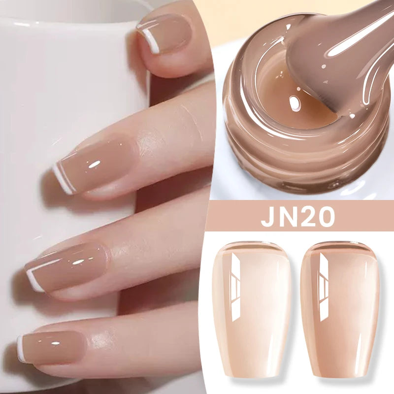 Jelly Nude Gel Nail Polish - 50 Colors, UV LED Soak Off