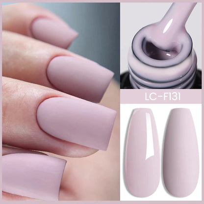 LILYCUTE 8ml Pink Natural Dried Flower Gel Nail Polish Summer Colorful Fairy Series Manicure Painting Soak Off Nail Art UV Gel