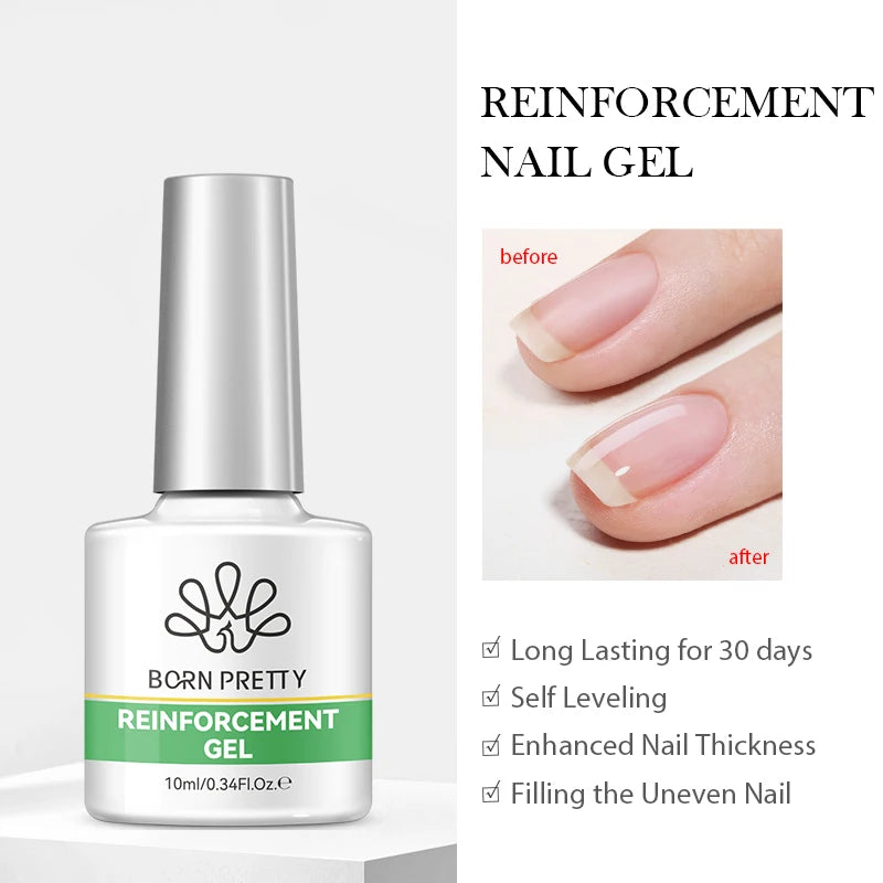 Jelly Nude Gel Nail Polish 10ml - Light Pink Peach UV Cure