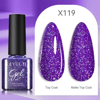 LILYCUTE 7ml Thermal Gel Nail Polish 3 Layers Temperature Color Changing Gel Polish Semi Permanent UV Gel For Nail Art Manicure