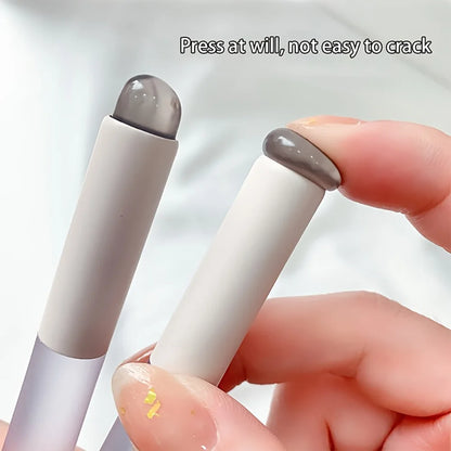 1PC Silicone Nail Art Brush Mini Round Head Soft Gel Pusher Cuticle Cleaner Manicure Dustproof
