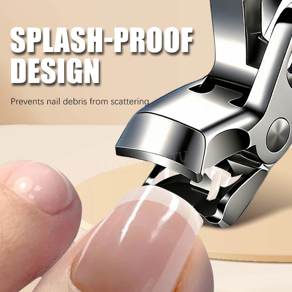 Angle Head Nail Clippers with Large Opening Anti-Splash Storage Toenail Clippers for the Elderly Thick Toenails Pedicure Tools