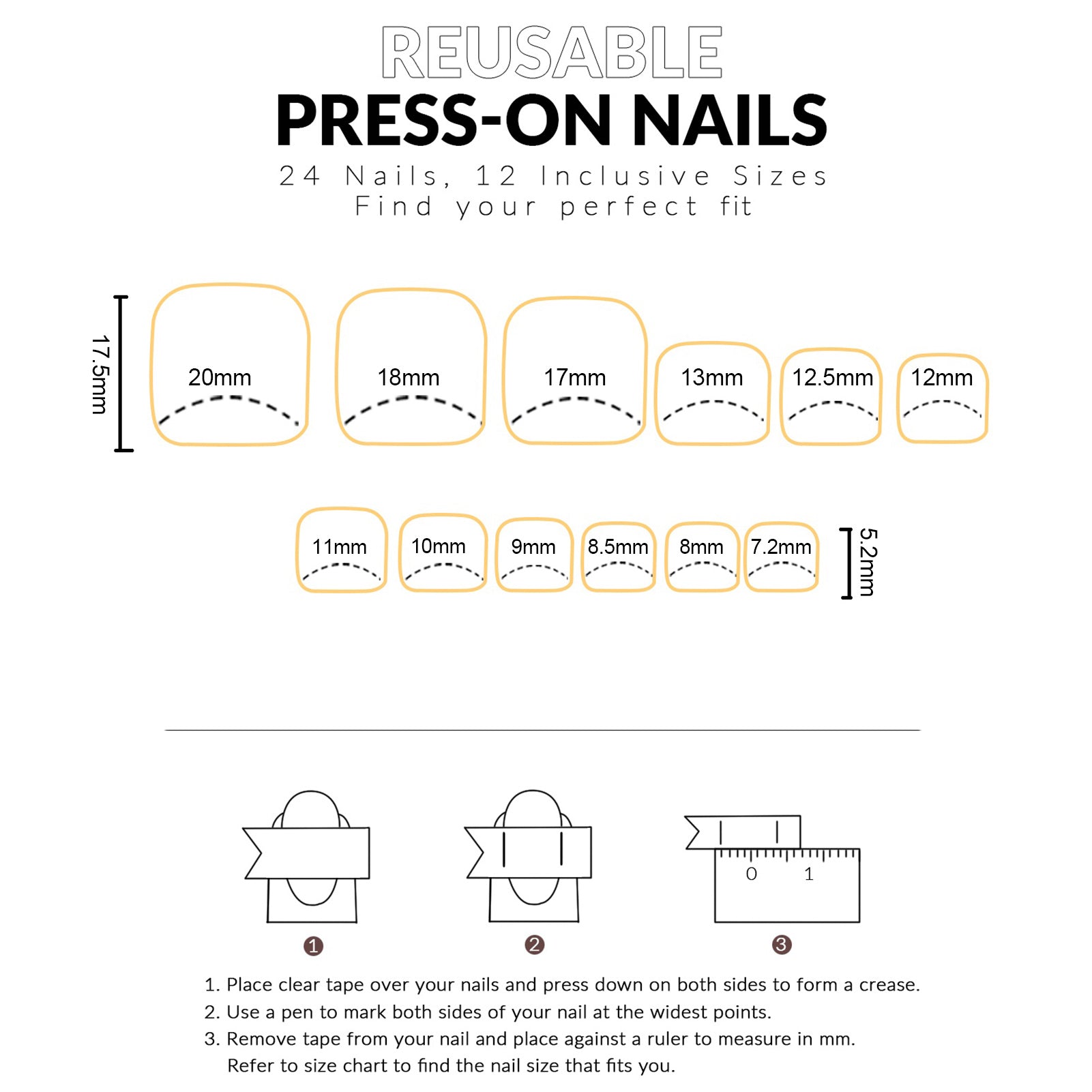Light Pink Cat's Eye Press On Toenails - 24pcs Korean Style