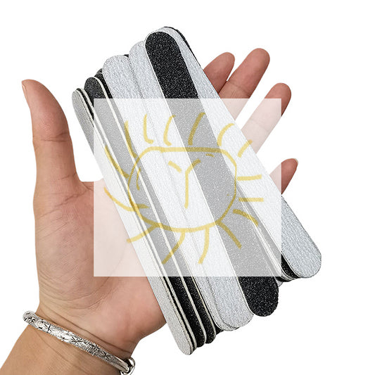 Nail Files 100/180 Grit Buffer - 10 Pcs Professional Set