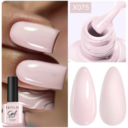 LILYCUTE 7ml Thermal Gel Nail Polish 3 Layers Temperature Color Changing Gel Polish Semi Permanent UV Gel For Nail Art Manicure