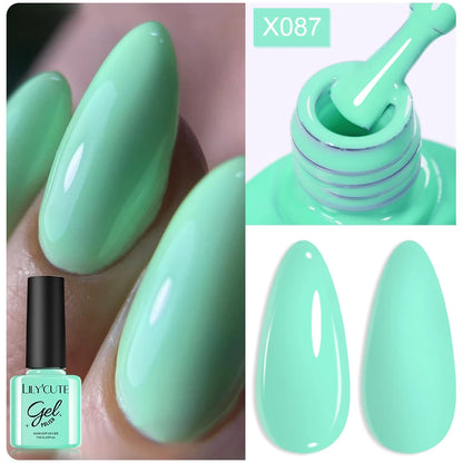 LILYCUTE 7ml Thermal Gel Nail Polish 3 Layers Temperature Color Changing Gel Polish Semi Permanent UV Gel For Nail Art Manicure