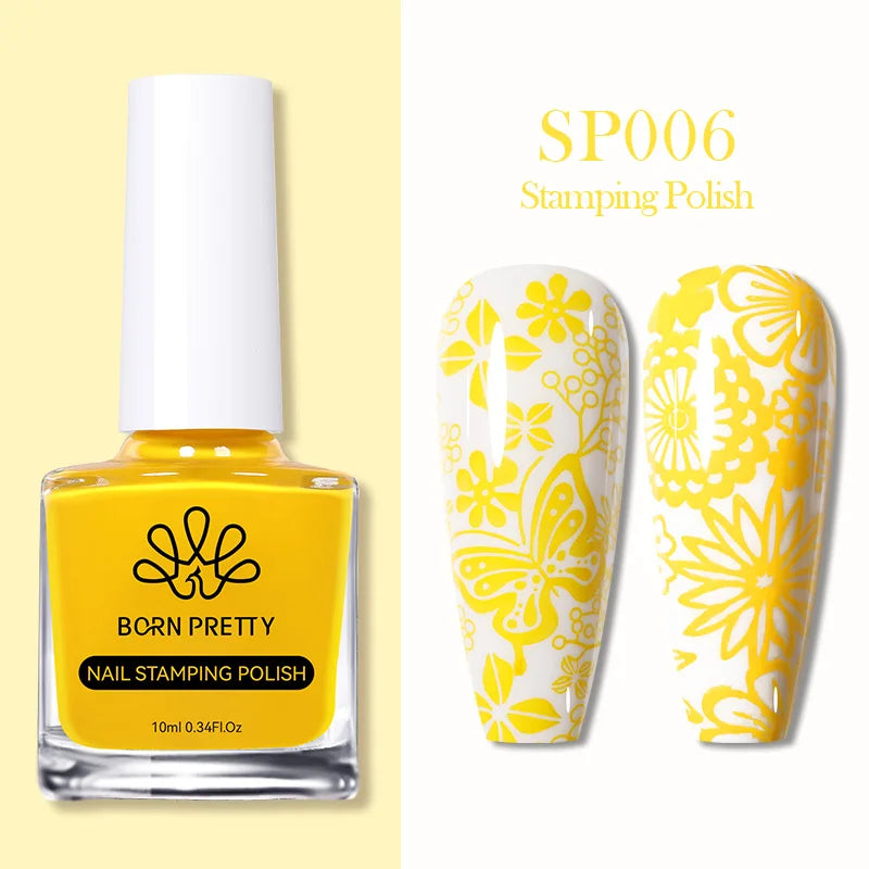 Nail Stamping Polish Set - 25 Colors, Peel Off Latex