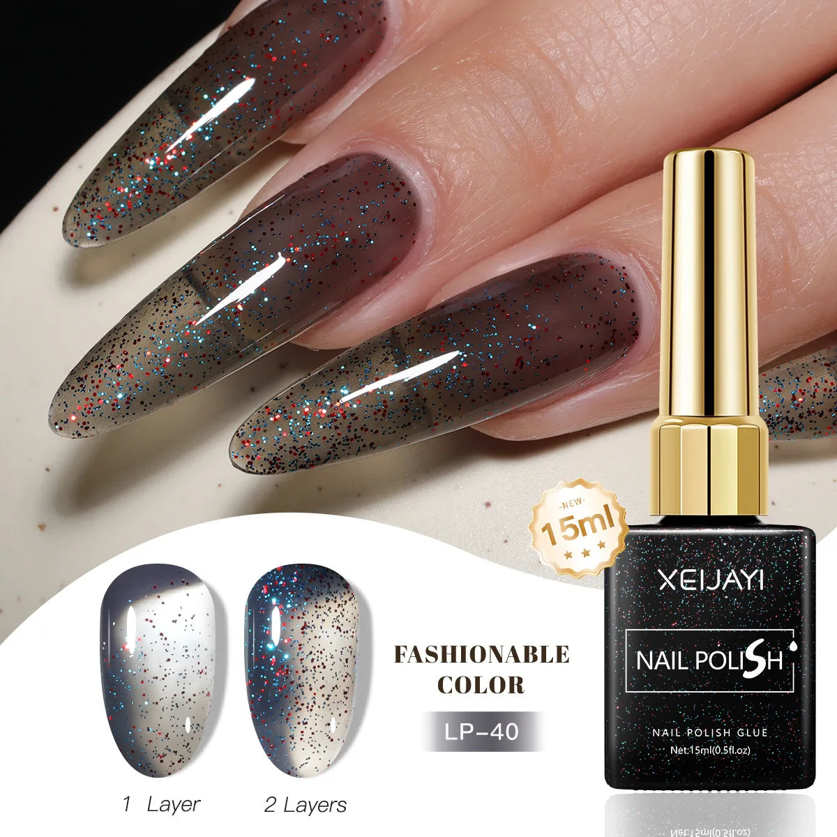Gel Nail Polish: Nail Varnish Gel 60 Colors - Gloss, Matte, Ice-Clear Finish