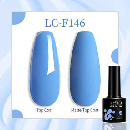 LILYCUTE 8ml Pink Natural Dried Flower Gel Nail Polish Summer Colorful Fairy Series Manicure Painting Soak Off Nail Art UV Gel