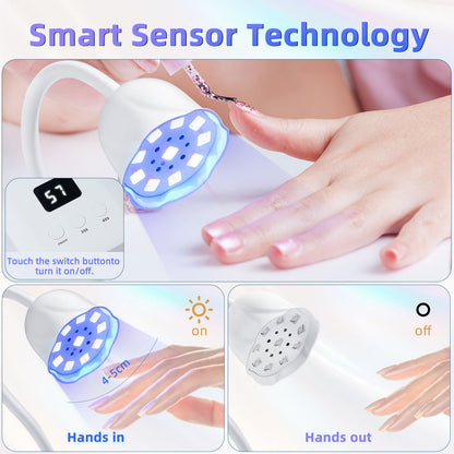LED Nail Lamp - Portable USB UV Fast Gel Polish Dryer
