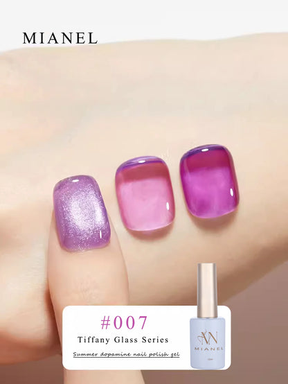 MIANEL Gel Nail Polish 12ML - Candy Glass Finish, 1-10pcs