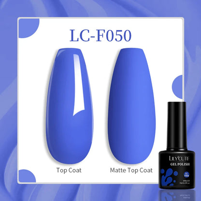 LILYCUTE 8ml Pink Natural Dried Flower Gel Nail Polish Summer Colorful Fairy Series Manicure Painting Soak Off Nail Art UV Gel