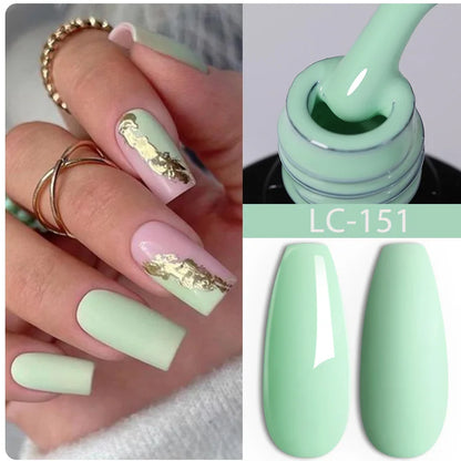 LILYCUTE 8ml Pink Natural Dried Flower Gel Nail Polish Summer Colorful Fairy Series Manicure Painting Soak Off Nail Art UV Gel