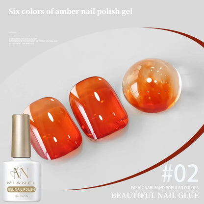 Jelly Gel Nail Polish 10ML - Brown Amber Series 2026
