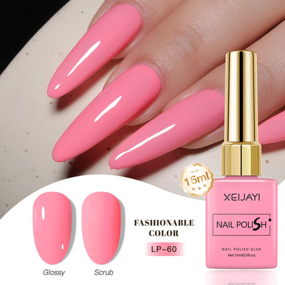 Gel Nail Polish: Nail Varnish Gel 60 Colors - Gloss, Matte, Ice-Clear Finish