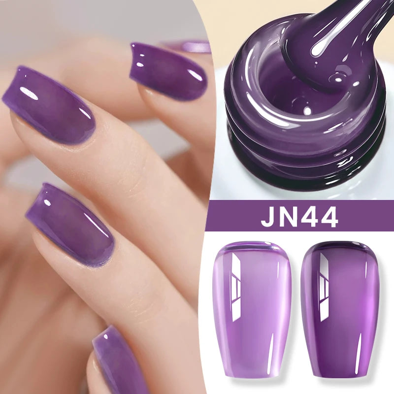 Jelly Nude Gel Nail Polish 10ml - Light Pink Peach UV Cure
