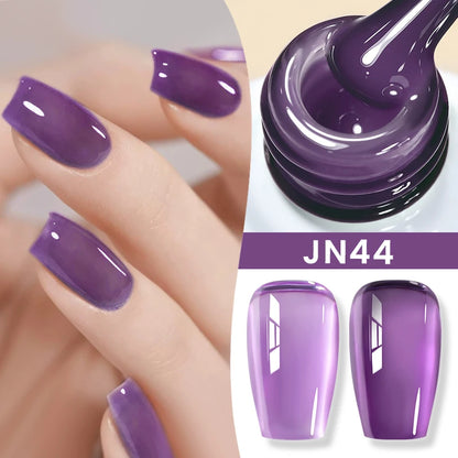 Jelly Nude Gel Nail Polish - 50 Colors, UV LED Soak Off