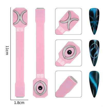 Nail Art Magnetic Wand Set for 3D Cat Eye Gel Nails
