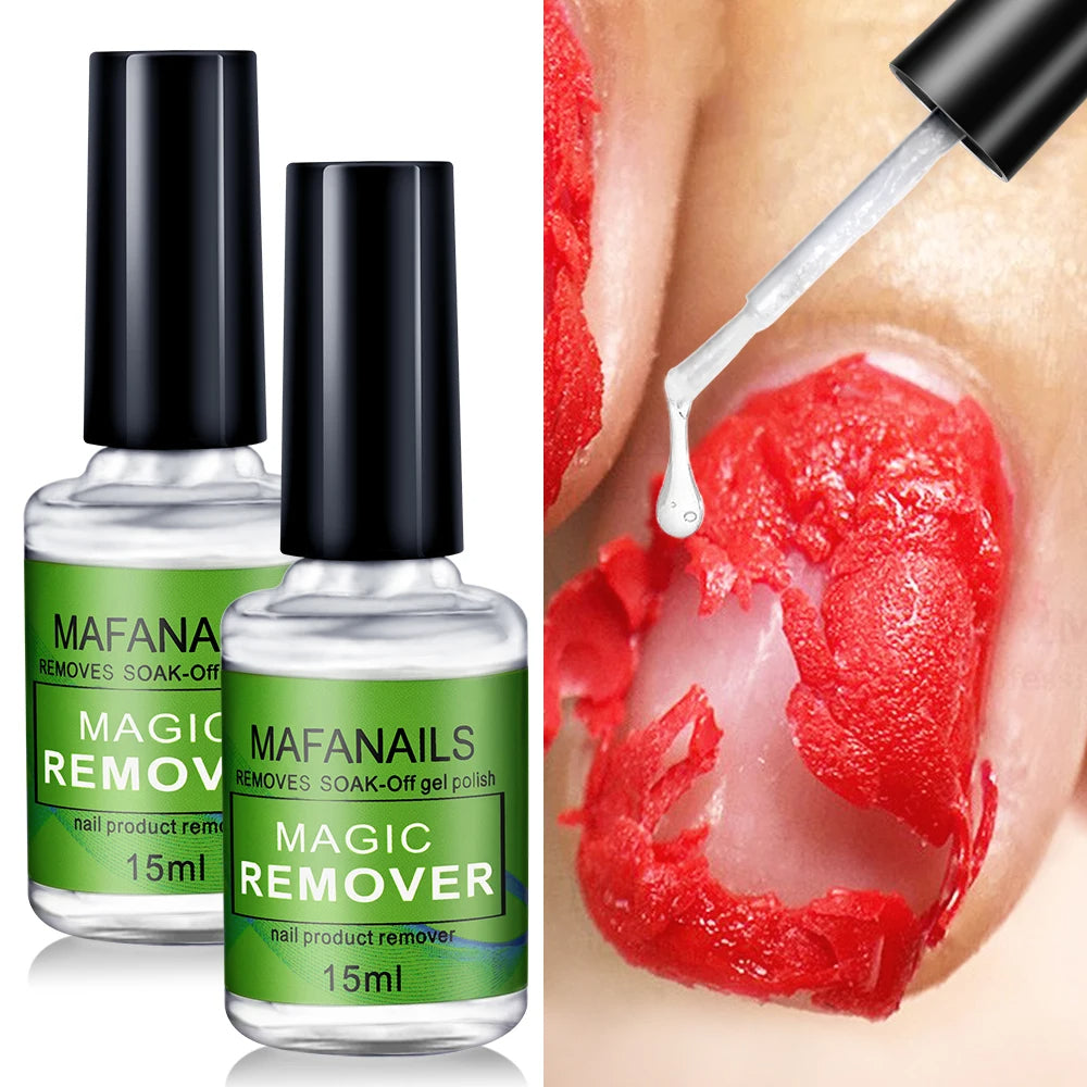 Magic Remover Gel: 15ml Fast UV Gel Polish Remover